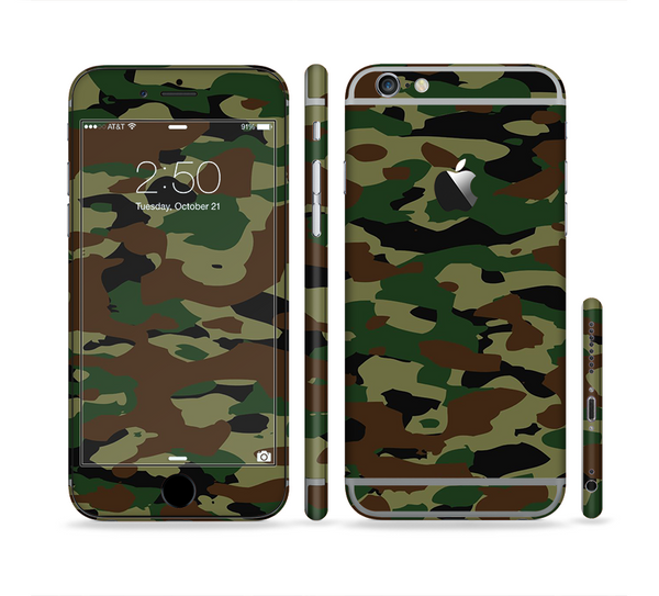 The Traditional Camouflage Sectioned Skin Series for the Apple iPhone 6 Plus