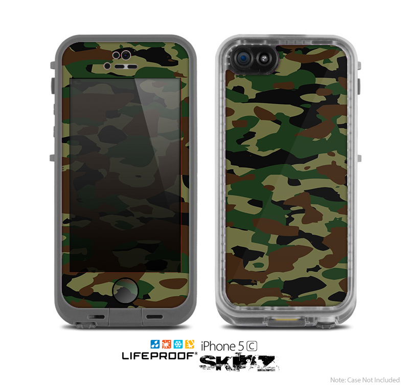 The Traditional Camouflage Skin for the Apple iPhone 5c LifeProof Case