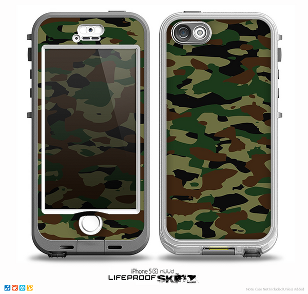 The Traditional Camouflage Skin for the iPhone 5-5s NUUD LifeProof Case for the LifeProof Skin