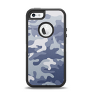 The Traditional Snow Camouflage Apple iPhone 5-5s Otterbox Defender Case Skin Set