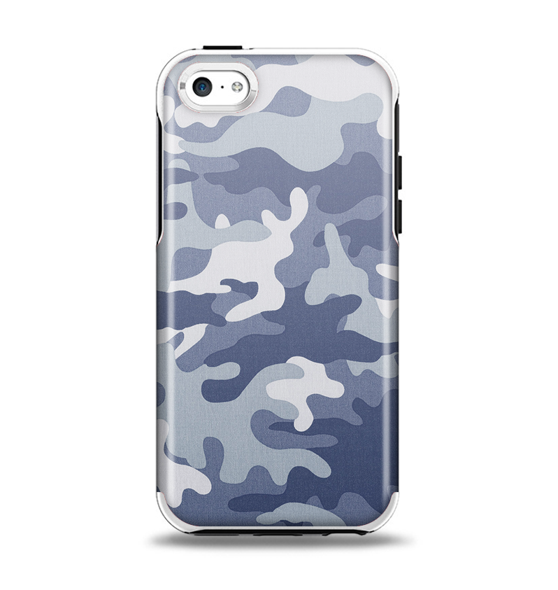 The Traditional Snow Camouflage Apple iPhone 5c Otterbox Symmetry Case Skin Set