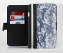 The Traditional Snow Camouflage Ink-Fuzed Leather Folding Wallet Credit-Card Case for the Apple iPhone 6/6s, 6/6s Plus, 5/5s and 5c
