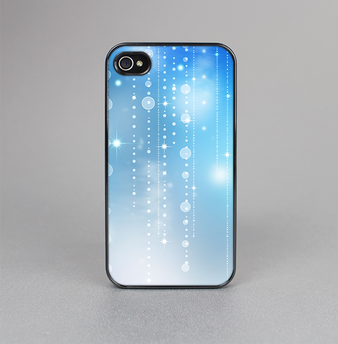 The Translucent Blue & White Jewels Skin-Sert for the Apple iPhone 4-4s Skin-Sert Case