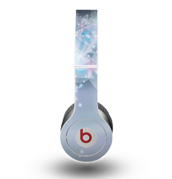 The Translucent Glowing Blue Flowers Skin for the Beats by Dre Original Solo-Solo HD Headphones