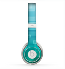 The Transparent Green & Blue 3D Squares Skin for the Beats by Dre Solo 2 Headphones