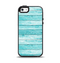 The Trendy Blue Abstract Wood Planks Apple iPhone 5-5s Otterbox Symmetry Case Skin Set