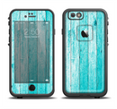 The Trendy Blue Abstract Wood Planks Apple iPhone 6/6s LifeProof Fre Case Skin Set