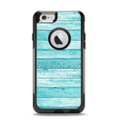 The Trendy Blue Abstract Wood Planks Apple iPhone 6 Otterbox Commuter Case Skin Set