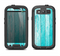 The Trendy Blue Abstract Wood Planks Samsung Galaxy S3 LifeProof Fre Case Skin Set