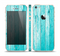 The Trendy Blue Abstract Wood Planks Skin Set for the Apple iPhone 5s