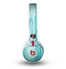 The Trendy Blue Abstract Wood Planks Skin for the Beats by Dre Mixr Headphones
