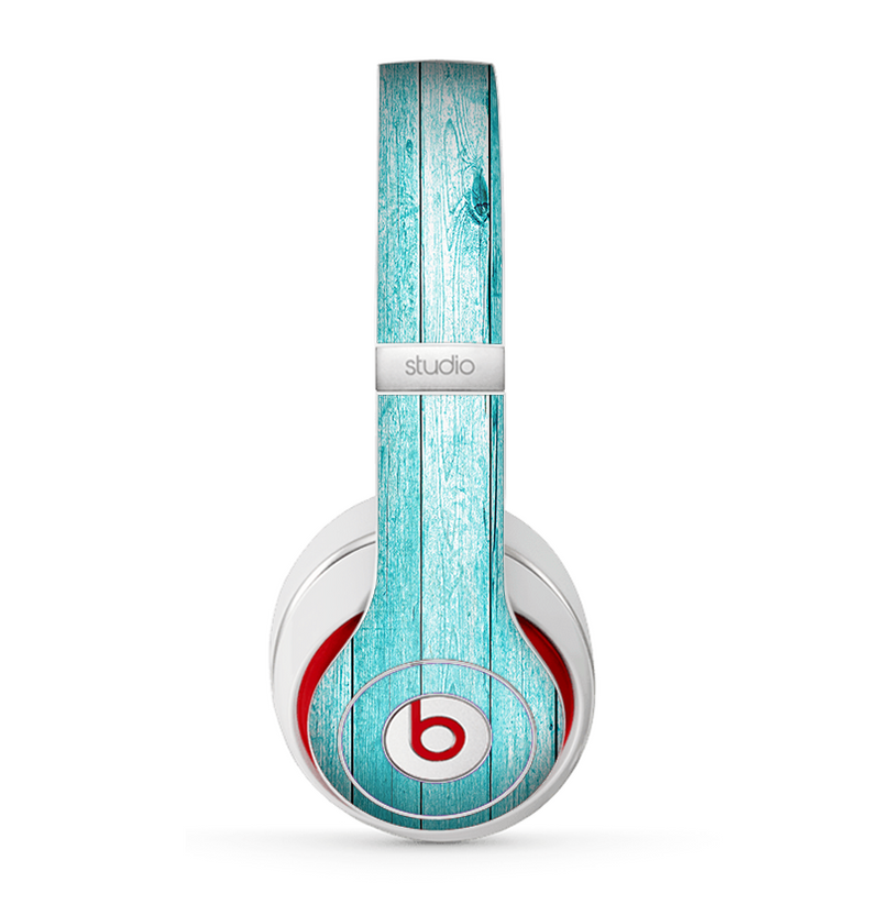 The Trendy Blue Abstract Wood Planks Skin for the Beats by Dre Studio (2013+ Version) Headphones