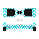 The Trendy Blue Sharp Chevron Pattern Full-Body Skin Set for the Smart Drifting SuperCharged iiRov HoverBoard