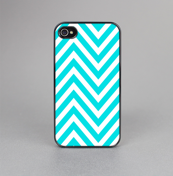 The Trendy Blue Sharp Chevron Pattern Skin-Sert for the Apple iPhone 4-4s Skin-Sert Case