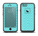 The Trendy Blue & White Sharp Chevron Pattern Apple iPhone 6/6s LifeProof Fre Case Skin Set