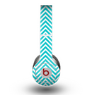 The Trendy Blue & White Sharp Chevron Pattern Skin for the Beats by Dre Original Solo-Solo HD Headphones