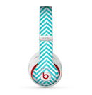 The Trendy Blue & White Sharp Chevron Pattern Skin for the Beats by Dre Studio (2013+ Version) Headphones