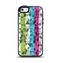 The Trendy Colored Striped Abstract Cube Pattern Apple iPhone 5-5s Otterbox Symmetry Case Skin Set