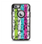 The Trendy Colored Striped Abstract Cube Pattern Apple iPhone 6 Otterbox Defender Case Skin Set