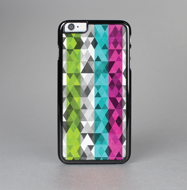 The Trendy Colored Striped Abstract Cube Pattern Skin-Sert for the Apple iPhone 6 Plus Skin-Sert Case