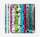The Trendy Colored Striped Abstract Cube Pattern Skin for the Apple iPhone 6 Plus