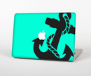 The Trendy Green & Black Nautical Anchor Skin for the Apple MacBook Pro Retina 15"