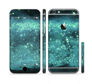 The Trendy Green Space Surface Sectioned Skin Series for the Apple iPhone 6s Plus