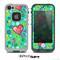 The Trendy Green Vintage Vector Heart Buttons Skin for the iPhone 4 or 5 LifeProof Case