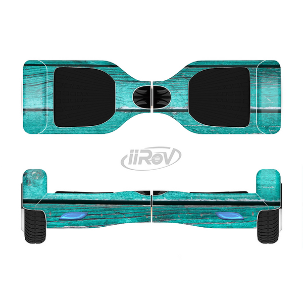The Trendy Green Washed Wood Planks Full-Body Skin Set for the Smart Drifting SuperCharged iiRov HoverBoard