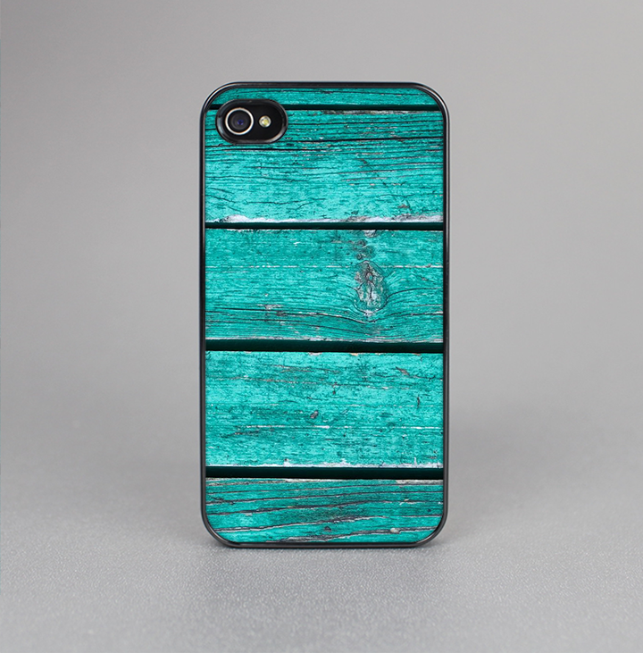 The Trendy Green Washed Wood Planks Skin-Sert for the Apple iPhone 4-4s Skin-Sert Case