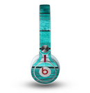 The Trendy Green Washed Wood Planks Skin for the Beats by Dre Mixr Headphones