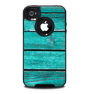 The Trendy Green Washed Wood Planks Skin for the iPhone 4-4s OtterBox Commuter Case