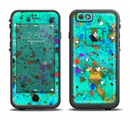 The Trendy Green with Splattered Paint Droplets Apple iPhone 6/6s LifeProof Fre Case Skin Set