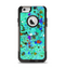 The Trendy Green with Splattered Paint Droplets Apple iPhone 6 Otterbox Commuter Case Skin Set