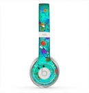 The Trendy Green with Splattered Paint Droplets Skin for the Beats by Dre Solo 2 Headphones