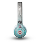 The Trendy Teal to White Aged Wood Planks Skin for the Beats by Dre Mixr Headphones