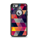 The Triangular Abstract Vibrant Colored Pattern Apple iPhone 6 Otterbox Defender Case Skin Set