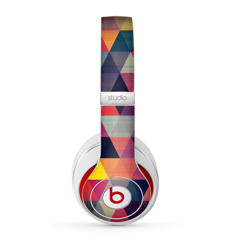The Triangular Abstract Vibrant Colored Pattern Skin for the Beats by Dre Studio (2013+ Version) Headphones