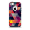 The Triangular Abstract Vibrant Colored Pattern Skin for the iPhone 5c OtterBox Commuter Case