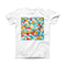The Triangular Geometric Pattern ink-Fuzed Front Spot Graphic Unisex Soft-Fitted Tee Shirt