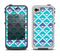 The Triangular Teal & Purple Abstract Cubes Apple iPhone 4-4s LifeProof Fre Case Skin Set