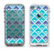 The Triangular Teal & Purple Abstract Cubes Apple iPhone 5-5s LifeProof Fre Case Skin Set