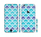 The Triangular Teal & Purple Abstract Cubes Sectioned Skin Series for the Apple iPhone 6 Plus