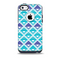 The Triangular Teal & Purple Abstract Cubes Skin for the iPhone 5c OtterBox Commuter Case