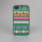 The Tribal Vector Green & Pink Abstract Pattern V3 Skin-Sert for the Apple iPhone 4-4s Skin-Sert Case