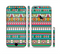 The Tribal Vector Green & Pink Abstract Pattern V3 Sectioned Skin Series for the Apple iPhone 6 Plus