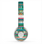 The Tribal Vector Green & Pink Abstract Pattern V3 Skin for the Beats by Dre Solo 2 Headphones