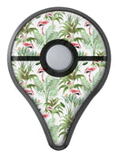 The Tropical Flamingo Jungle Scene Pokémon GO Plus Vinyl Protective Decal Skin Kit