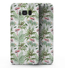 The Tropical Flamingo Jungle Scene - Samsung Galaxy S8 Full-Body Skin Kit