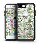 The Tropical Flamingo Jungle Scene - iPhone 7 or 7 Plus Commuter Case Skin Kit